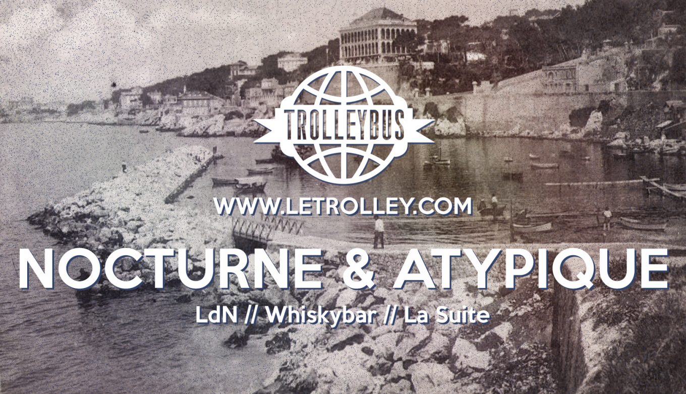 Trolleybus, programme, nocturne, atypique, juillet, vieux port